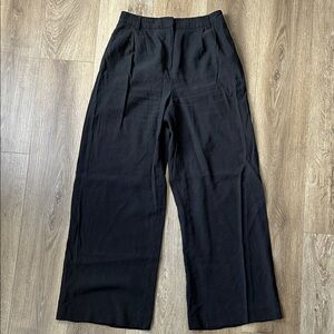 Black Wide-Leg Trousers